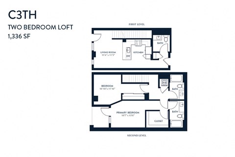 Two Bedroom C3TH 1336 SF - Resa Long Beach